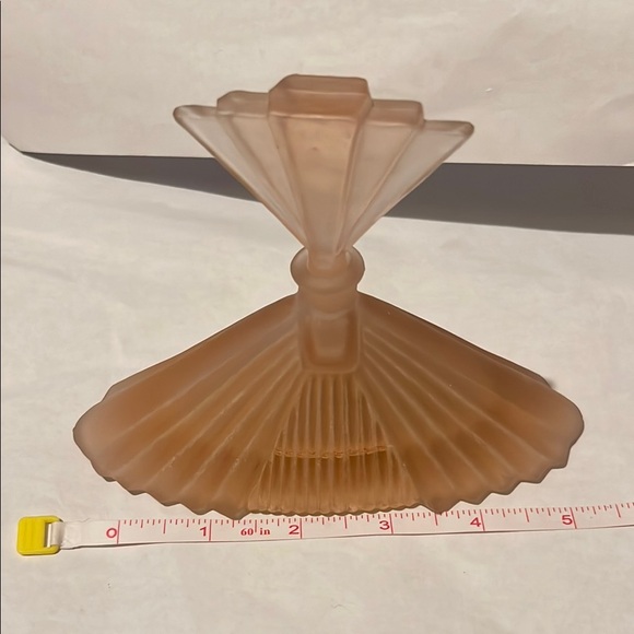 ANTIQUE Art Deco Czech Glass Perfume Bottle - Picture 2 of 3